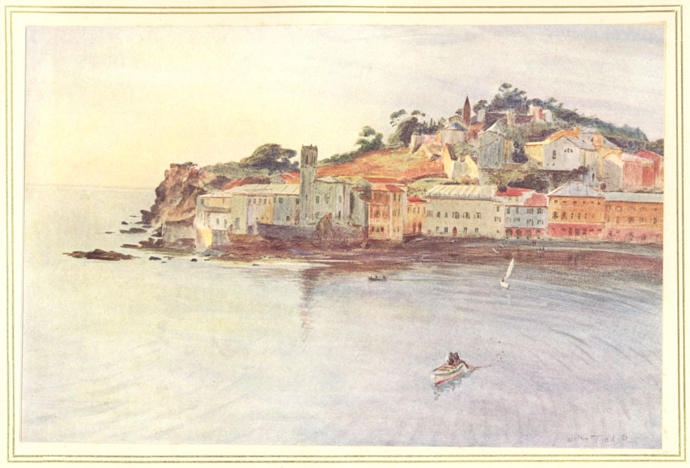 ITALY. La Penisola, Sestri Levante 1912 old antique vintage print picture